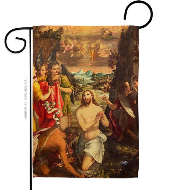 Baptism of Christ - Faith & Religious Inspirational Vertical Impressions Decorative Flags HG192377 Made In USA - Image 2