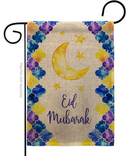 Eid Mubarak - Faith & Religious Inspirational Vertical Impressions Decorative Flags HG192393 Made In USA - Image 11