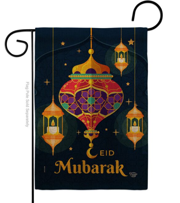 Eid Mubarak Festival - Faith & Religious Inspirational Vertical Impressions Decorative Flags HG192394 Made In USA - Image 11