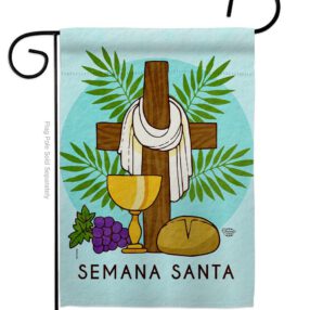 Blessing Semana Santa - Faith & Religious Inspirational Vertical Impressions Decorative Flags HG192460 Made In USA