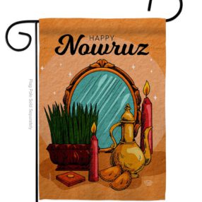 Happy Persian New Year - Faith & Religious Inspirational Vertical Impressions Decorative Flags HG192482 Made In USA