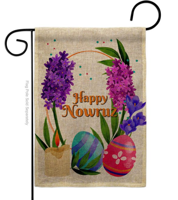 Colorful Nowruz - Faith & Religious Inspirational Vertical Impressions Decorative Flags HG192492 Made In USA - Image 11