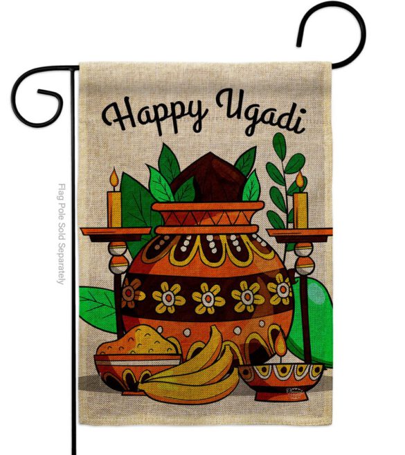 Celebrate Ugadi - Faith & Religious Inspirational Vertical Impressions Decorative Flags HG192506 Made In USA - Image 11