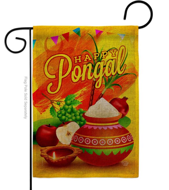 Happy Pongal - Faith & Religious Inspirational Vertical Impressions Decorative Flags HG192507 Made In USA - Image 11