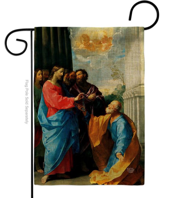Christ Giving the Keys - Faith & Religious Inspirational Vertical Impressions Decorative Flags HG192549 Made In USA - Image 11