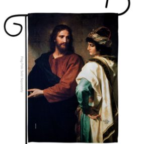 Christ And The Rich Young Ruler - Faith & Religious Inspirational Vertical Impressions Decorative Flags HG192553 Made In USA