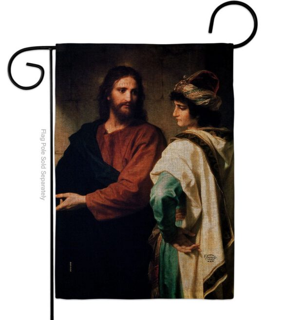 Christ And The Rich Young Ruler - Faith & Religious Inspirational Vertical Impressions Decorative Flags HG192553 Made In USA - Image 11