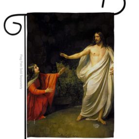Christ's Appearance to Mary Magdalene - Faith & Religious Inspirational Vertical Impressions Decorative Flags HG192554 Made In USA