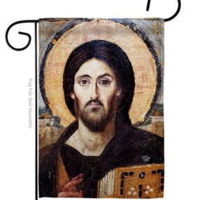 Christ Pantocrator - Faith & Religious Inspirational Vertical Impressions Decorative Flags HG192561 Made In USA