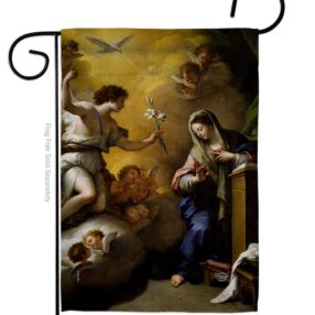Feast of the Annunciation - Faith & Religious Inspirational Vertical Impressions Decorative Flags HG192623 Made In USA