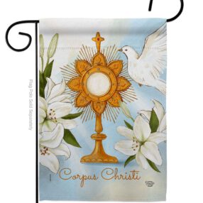 Corpus Christi - Faith & Religious Inspirational Vertical Impressions Decorative Flags HG192706 Made In USA