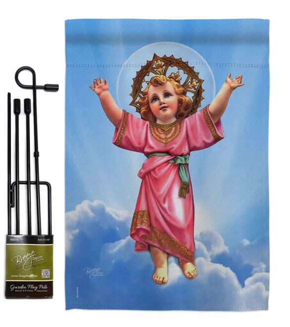 Divine Baby Jesus - Faith & Religious Inspirational Vertical Impressions Decorative Flags HG103052 Made In USA - Image 4