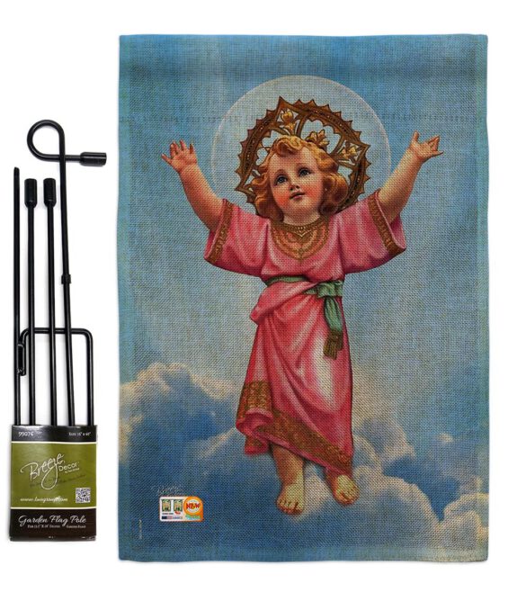 Divine Baby Jesus - Faith & Religious Inspirational Vertical Impressions Decorative Flags HG103052 Made In USA - Image 9