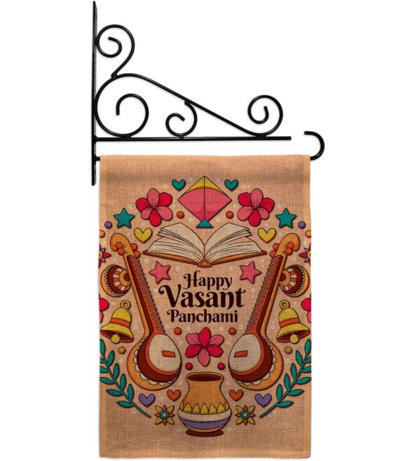 Happy Vasant Panchami - Faith & Religious Inspirational Vertical Impressions Decorative Flags HG103076 Made In USA - Image 18