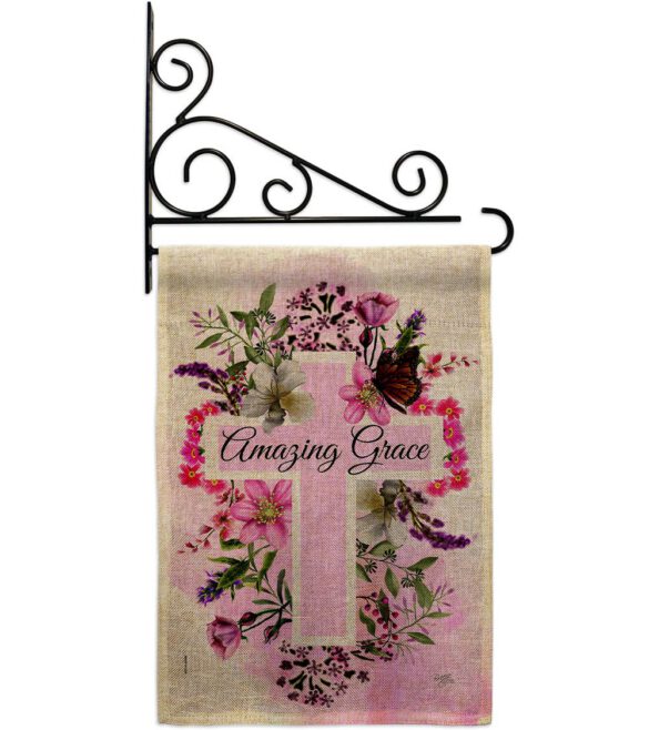 Floral Amazing Grace - Faith & Religious Inspirational Vertical Impressions Decorative Flags HG103089 Made In USA - Image 18