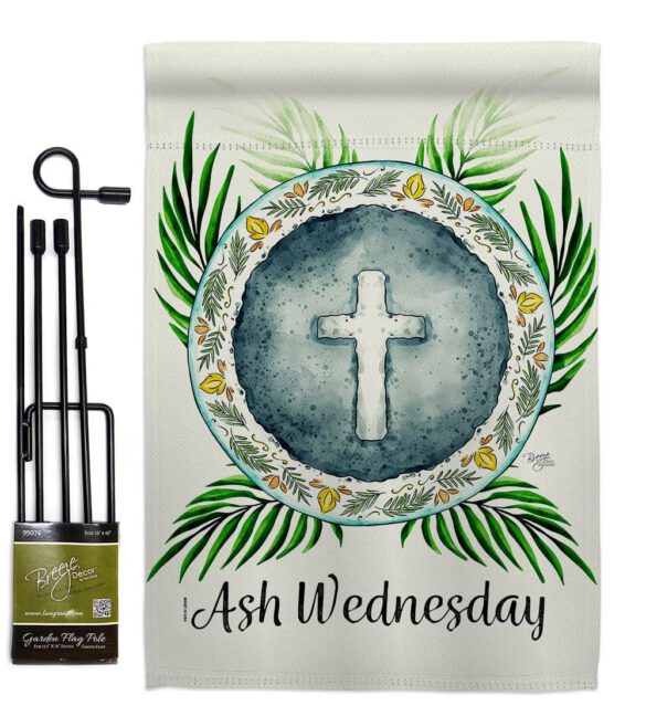 Holy Ash Wednesday - Faith & Religious Inspirational Vertical Impressions Decorative Flags HG103091 Made In USA - Image 4