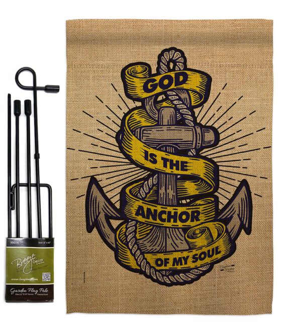 God is the Anchor - Impressions Decorative Garden Flag G135252-BO - Image 4