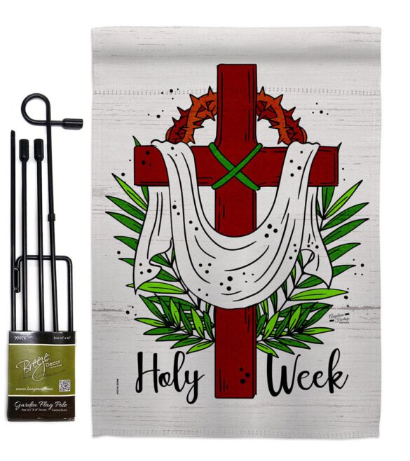 Holy Week - Faith & Religious Inspirational Vertical Impressions Decorative Flags HG137446 Made In USA - Image 4