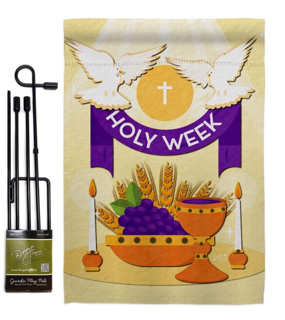 Holy Week - Faith & Religious Inspirational Vertical Impressions Decorative Flags HG137449 Made In USA - Image 4