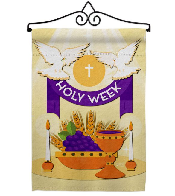 Holy Week - Faith & Religious Inspirational Vertical Impressions Decorative Flags HG137449 Made In USA - Image 7