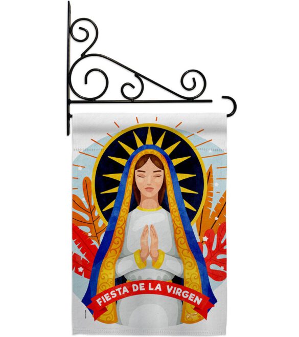 Fiesta De La Virgen - Faith & Religious Inspirational Vertical Impressions Decorative Flags HG137521 Made In USA - Image 8