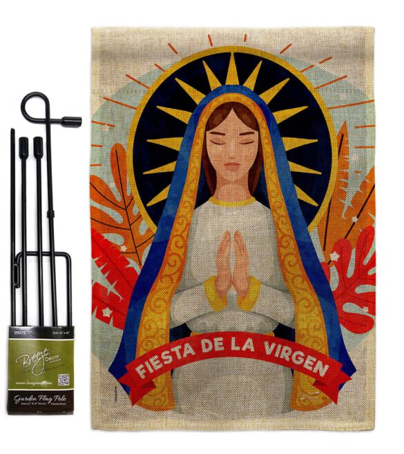 Fiesta De La Virgen - Faith & Religious Inspirational Vertical Impressions Decorative Flags HG137521 Made In USA - Image 14
