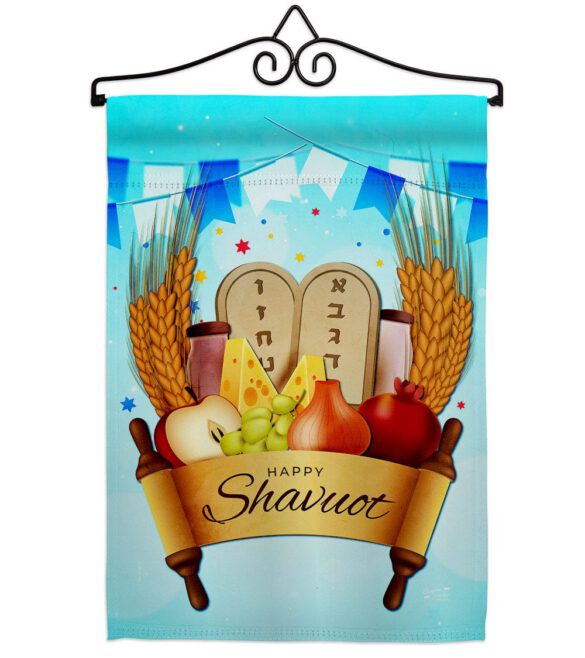 Happy Shavuot - Faith & Religious Inspirational Vertical Impressions Decorative Flags HG137531 Made In USA - Image 7