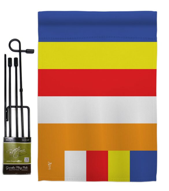 Buddhist - Faith & Religious Inspirational Vertical Impressions Decorative Flags HG140818 Made In USA - Image 4