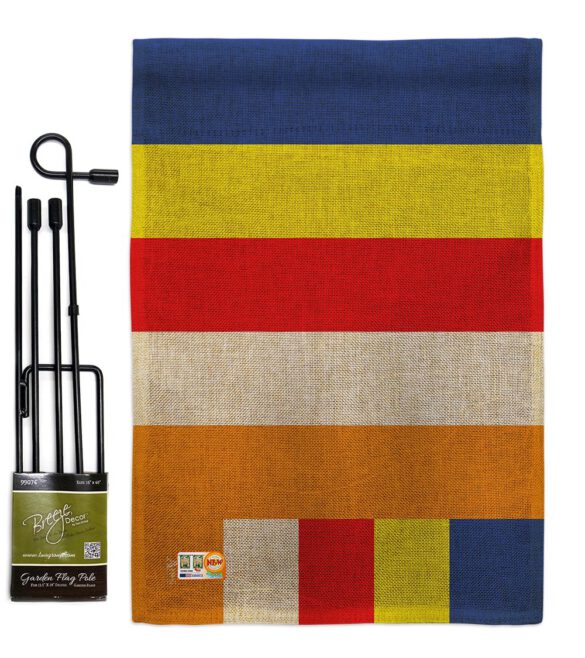 Buddhist - Faith & Religious Inspirational Vertical Impressions Decorative Flags HG140818 Made In USA - Image 9