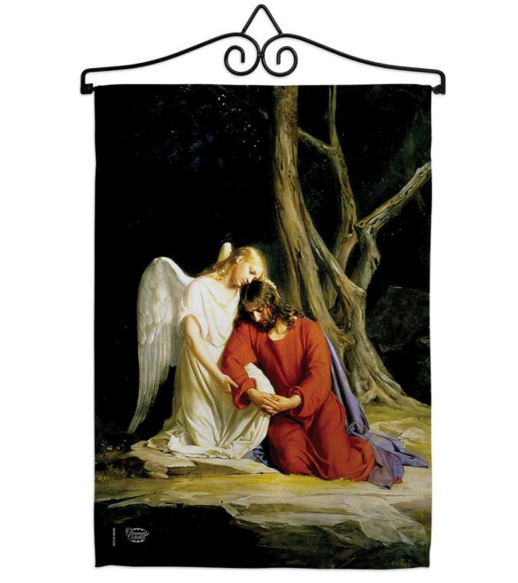 Agony in the Garden - Faith & Religious Inspirational Vertical Impressions Decorative Flags HG192079 Made In USA - Image 8