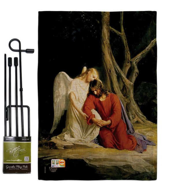 Agony in the Garden - Faith & Religious Inspirational Vertical Impressions Decorative Flags HG192079 Made In USA - Image 10
