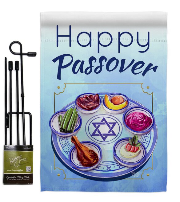 Happy Passover - Faith & Religious Inspirational Vertical Impressions Decorative Flags HG192318 Made In USA - Image 4
