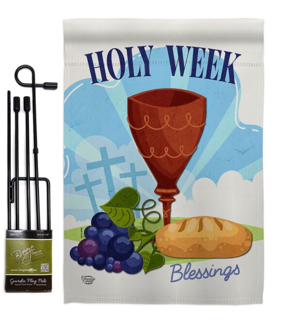 Holy Week - Faith & Religious Inspirational Vertical Impressions Decorative Flags HG192363 Made In USA - Image 4