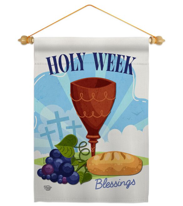 Holy Week - Faith & Religious Inspirational Vertical Impressions Decorative Flags HG192363 Made In USA - Image 23