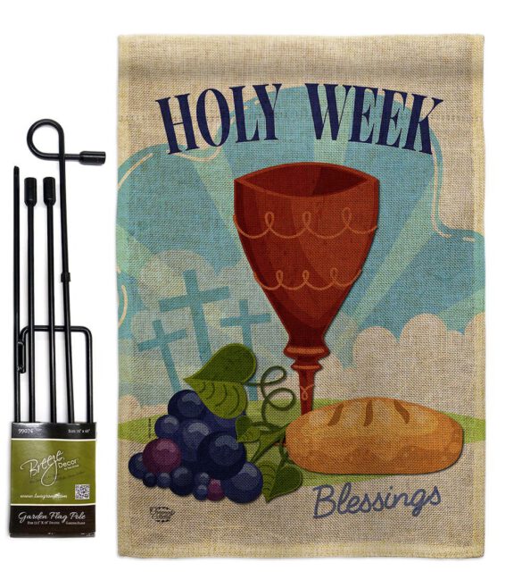 Holy Week - Faith & Religious Inspirational Vertical Impressions Decorative Flags HG192363 Made In USA - Image 14