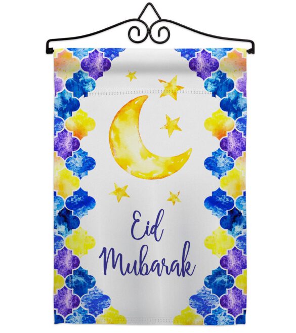 Eid Mubarak - Faith & Religious Inspirational Vertical Impressions Decorative Flags HG192393 Made In USA - Image 7