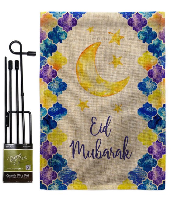 Eid Mubarak - Faith & Religious Inspirational Vertical Impressions Decorative Flags HG192393 Made In USA - Image 14