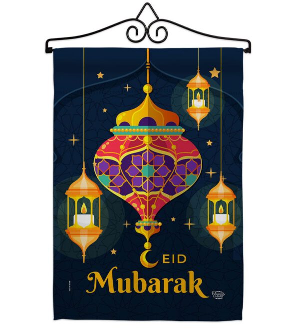 Eid Mubarak Festival - Faith & Religious Inspirational Vertical Impressions Decorative Flags HG192394 Made In USA - Image 7