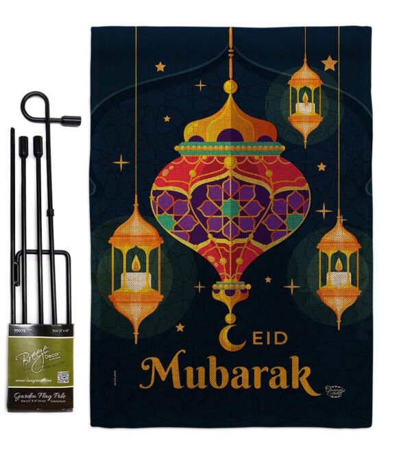 Eid Mubarak Festival - Faith & Religious Inspirational Vertical Impressions Decorative Flags HG192394 Made In USA - Image 14