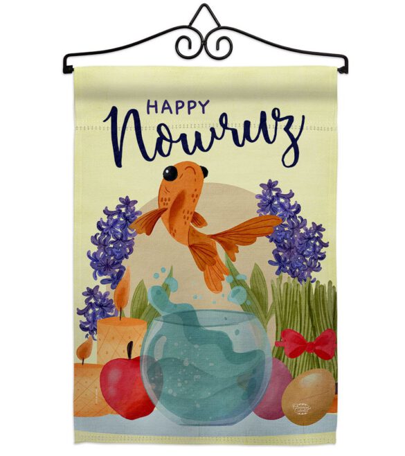 Happy Nowruz - Faith & Religious Inspirational Vertical Impressions Decorative Flags HG192442 Made In USA - Image 7