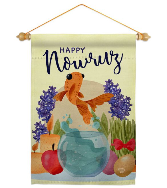 Happy Nowruz - Faith & Religious Inspirational Vertical Impressions Decorative Flags HG192442 Made In USA - Image 23
