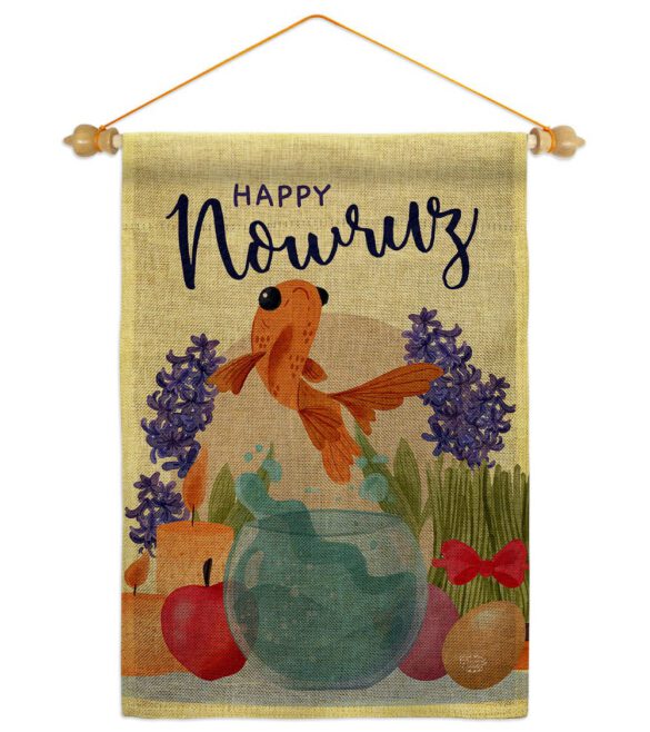 Happy Nowruz - Faith & Religious Inspirational Vertical Impressions Decorative Flags HG192442 Made In USA - Image 24