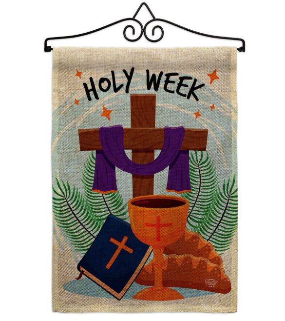 Holy Week - Faith & Religious Inspirational Vertical Impressions Decorative Flags HG192444 Made In USA - Image 17