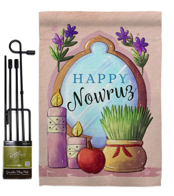 Celerate Nowruz - Faith & Religious Inspirational Vertical Impressions Decorative Flags HG192445 Made In USA - Image 4