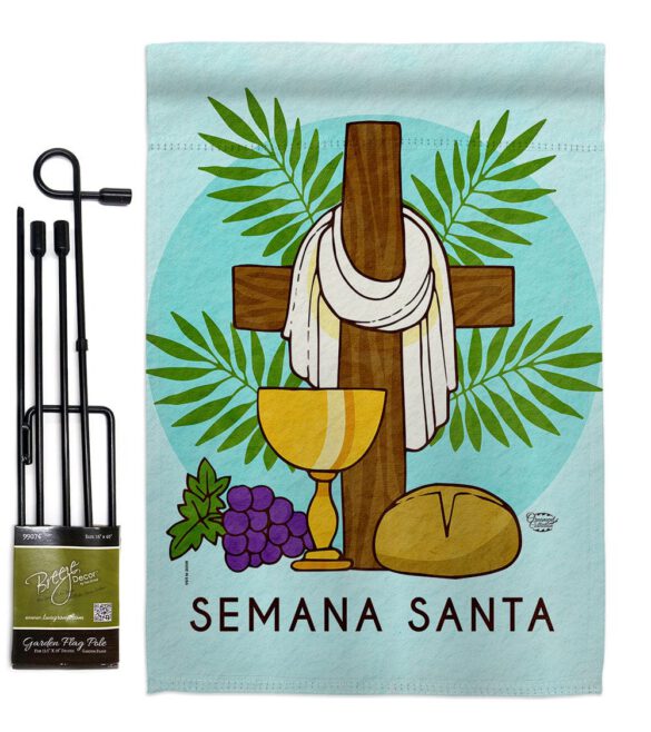 Blessing Semana Santa - Faith & Religious Inspirational Vertical Impressions Decorative Flags HG192460 Made In USA - Image 4