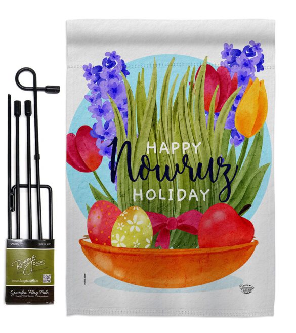 Happy Nowruz Holiday - Faith & Religious Inspirational Vertical Impressions Decorative Flags HG192463 Made In USA - Image 4
