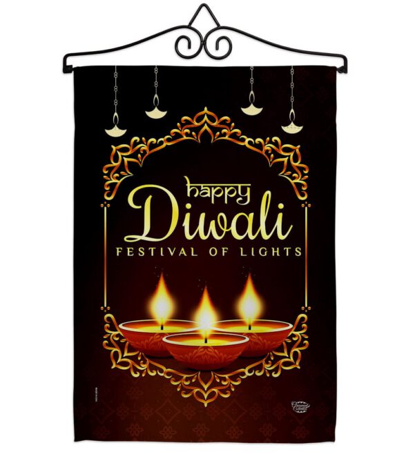 Celerate Diwali - Faith & Religious Inspirational Vertical Impressions Decorative Flags HG192473 Made In USA - Image 7
