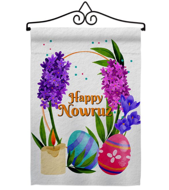 Colorful Nowruz - Faith & Religious Inspirational Vertical Impressions Decorative Flags HG192492 Made In USA - Image 7