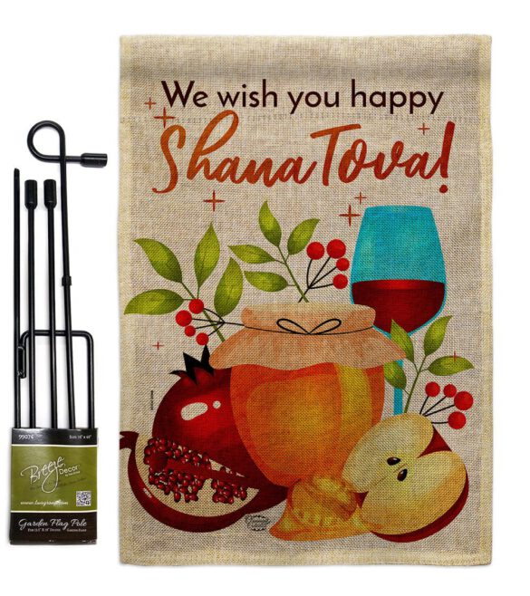 Happy Shana Tova - Faith & Religious Inspirational Vertical Impressions Decorative Flags HG192501 Made In USA - Image 14