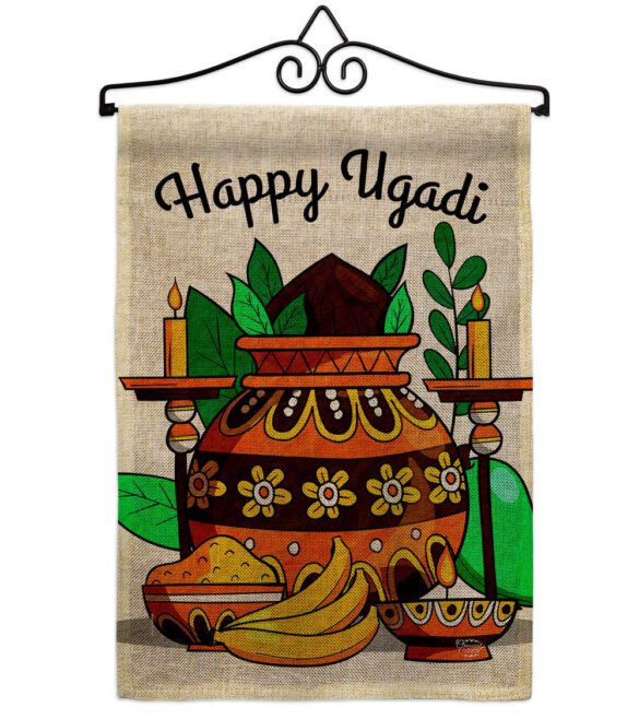Celebrate Ugadi - Faith & Religious Inspirational Vertical Impressions Decorative Flags HG192506 Made In USA - Image 17